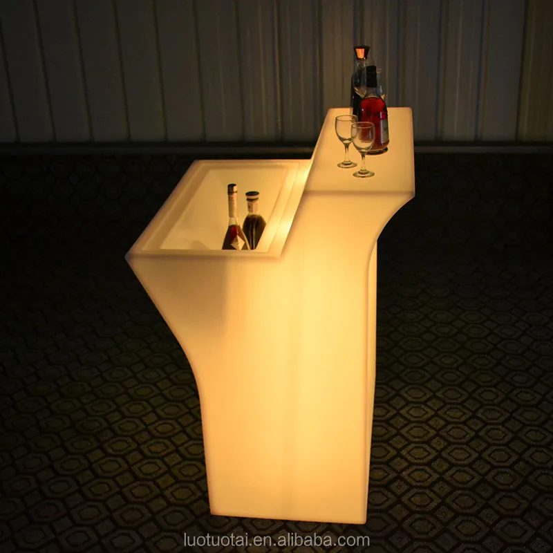 led plastic bar counter