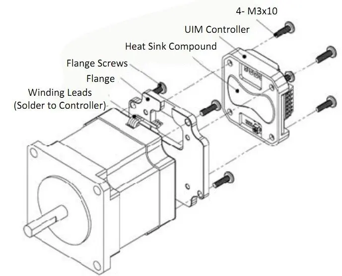 Micro integrierte Schrittmotor Controller 30 VDC 2a UI Roboter uim243l02a 