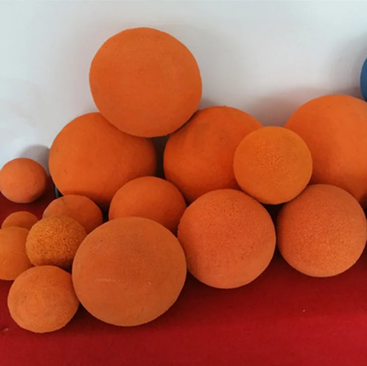 low price pipe high pressure rubber sponge cleaning ball for