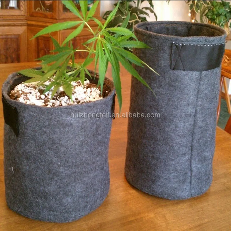 5,10,15,20 Gallon Felt Garden Grow Bags Felt Large Plant Pots Buy