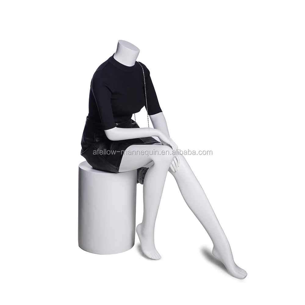 Sq3 Fashion Female Window Display Headless Sitting Mannequin Buy