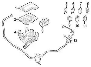 Ford Oem Junction Block Cover Fu5z14a003a Image 3