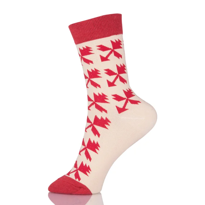 Fashion Women Retro High Street Socks Casual Mid  houndstooth Pattern Cotton Socks