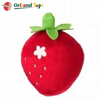 strawberry plush pillow