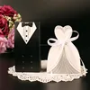 Bride and Groom Candy Bag Wedding Candy Box Wedding Favor White Black Paper Gift Box