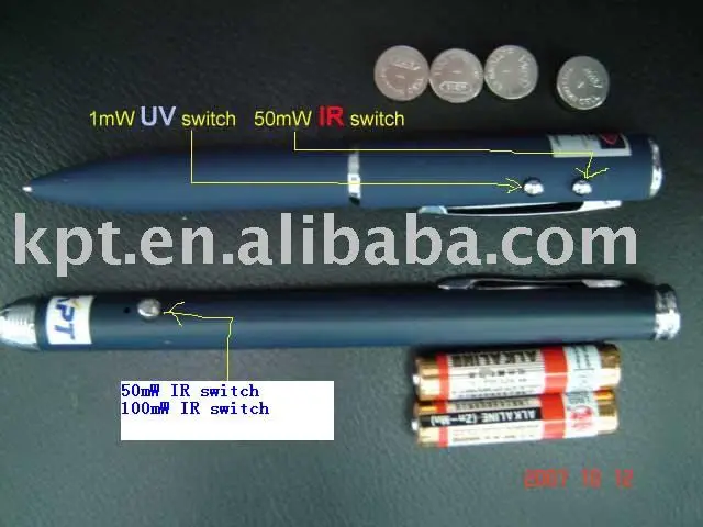 3 In 1 Red Laser Pointer Pen Flashlight Counterfeit Money Detector Climb Hook  r
