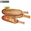 Hotel restaurant supply arabic antique wooden snack sushi food serving plate for sale