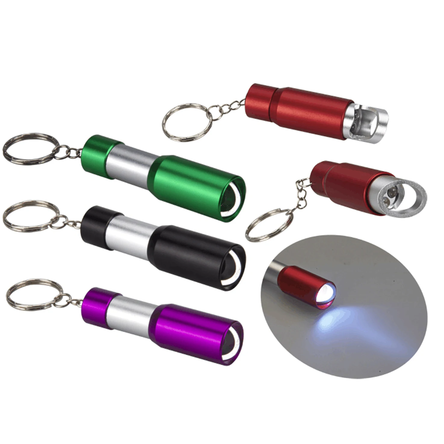 Factory Price Aluminum Mini Keychain Promotion 3 Led Keychain ...