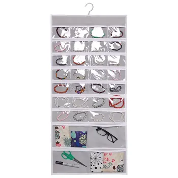 Wall Cabinet Hanging Bags Pvc Long Jewelry Storage Organiser