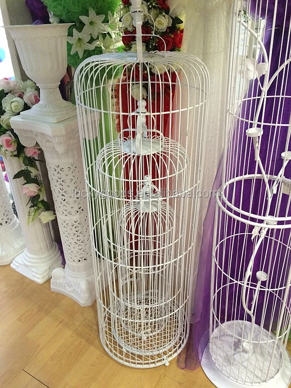 vos hek verjaardag Witte decoratieve ronde grote metalen vogelkooi voor verkoop fabrikanten en  fabriek China - Groothandel Wedding - gelukkige goederen