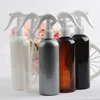 Wholesale High quality 300ml black plastic spray bottle with trigger spray