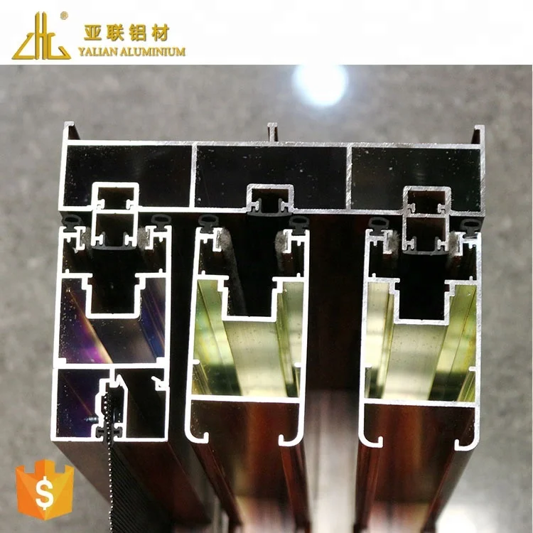 Wood Effect Aluminium Windows Doors Profile,Samples Of Finished