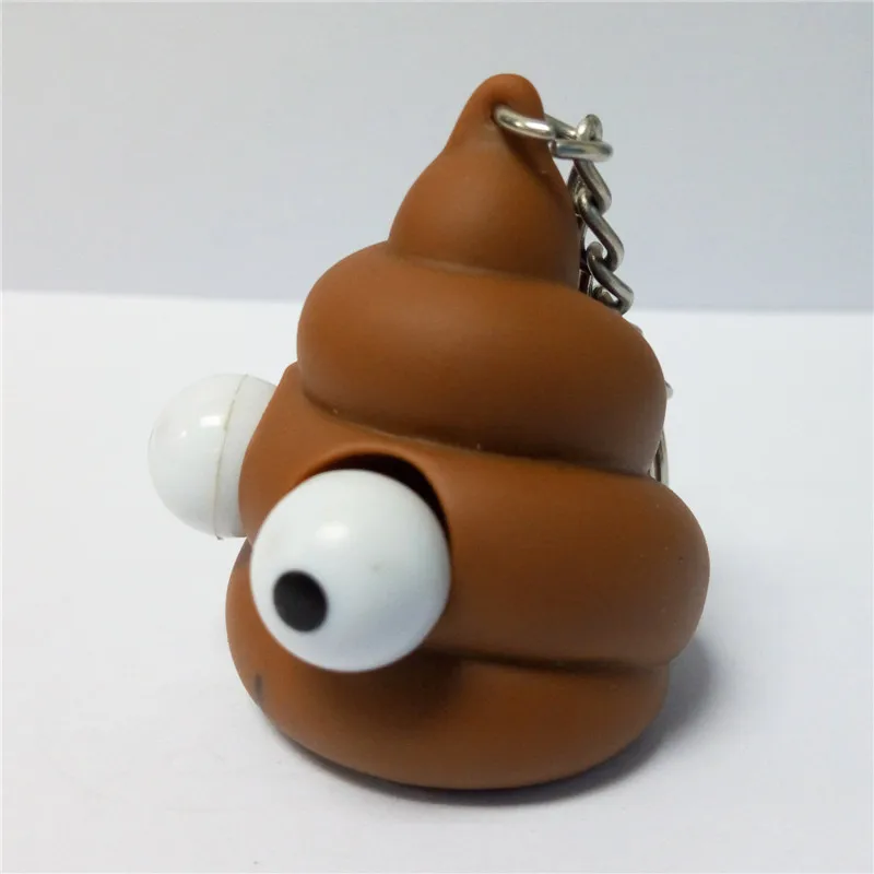 Custom Soft Eyes Popper Squeeze Poop Pvc Keychains For Sale Buy Eyes Popper Poop Keychain