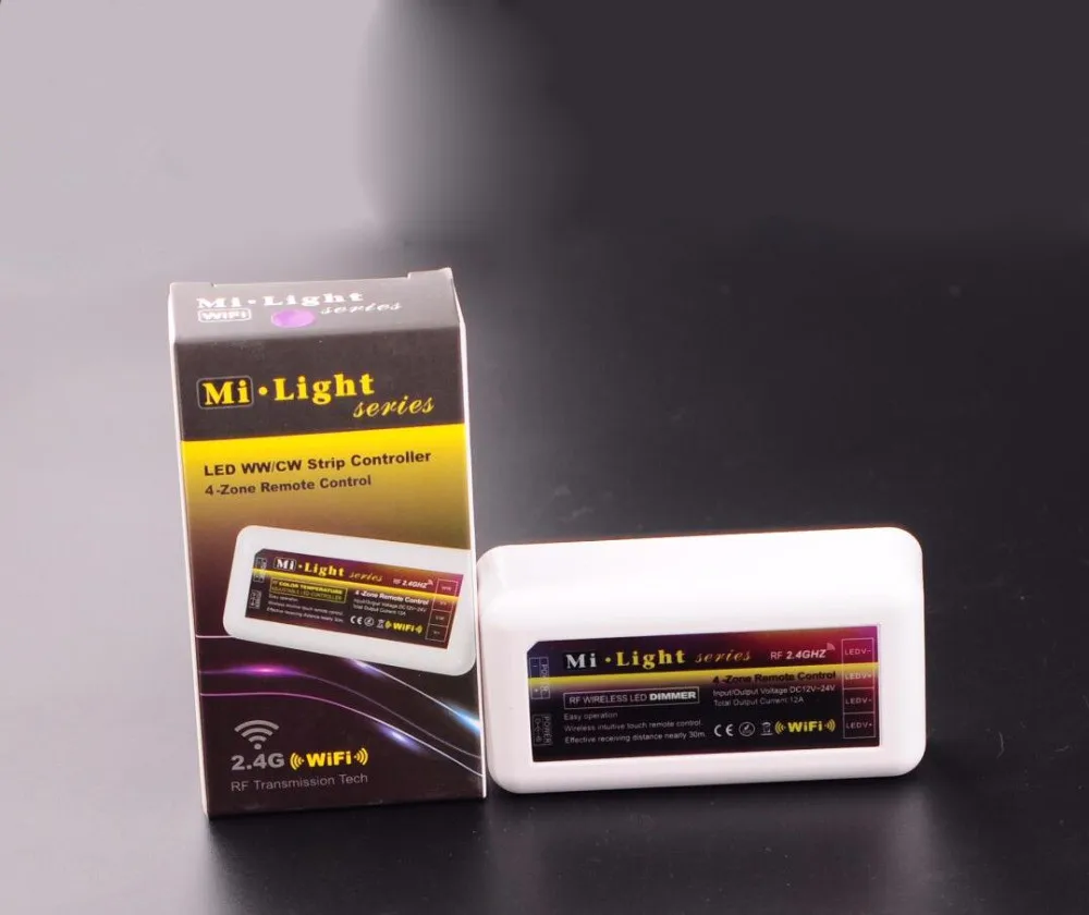 4 zone rf wireless remote touch panel control mi light cw/ww 2.4G mi-light controller dimmer