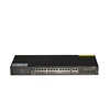 Support ring network managed 24x10/100MBase TX port +4 gigabit combo port Industrial managed switch with low cost (Metal Case)