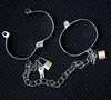 Aluminium alloy bondage ankle cuff bondage straps for female bdsm adult game or restraint game 8 CM * 6.3 CM