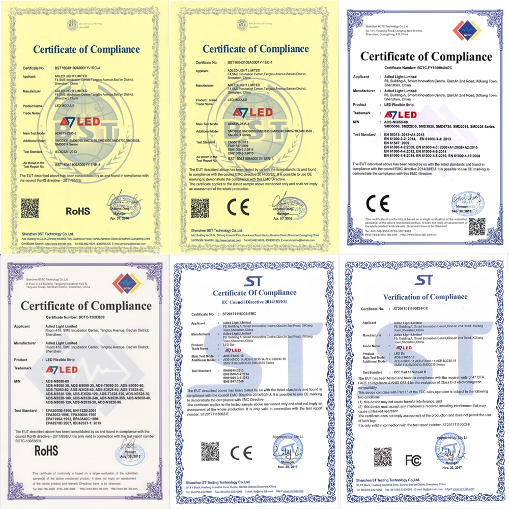 20pcs per chain high power smd 2835 4 chips modulo led 12v with 2.4w