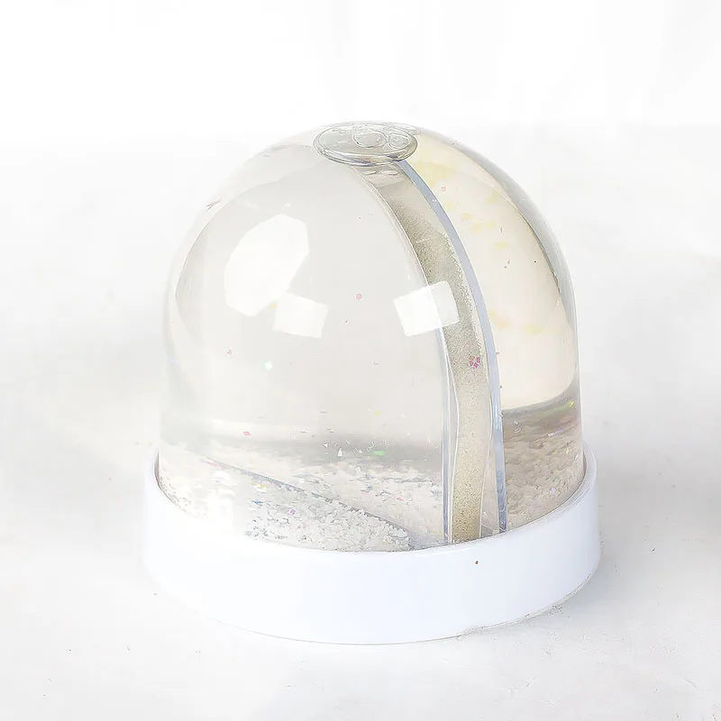 Acrylic Decal Photo Snow Globe With Soft Durable Plastic