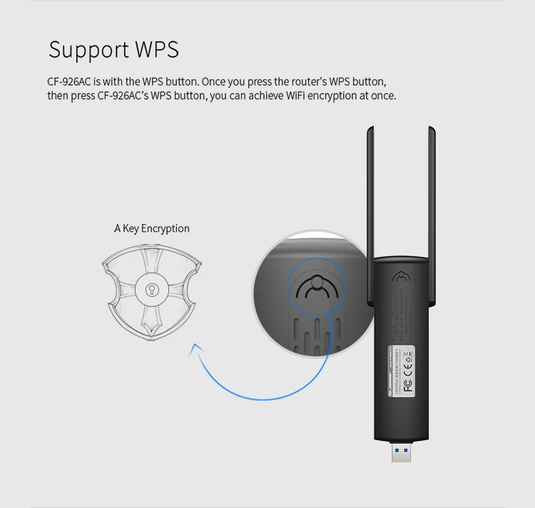 1200mbps Usb Wifi Wireless Network Adapter Android Wifi Wireless Dongle