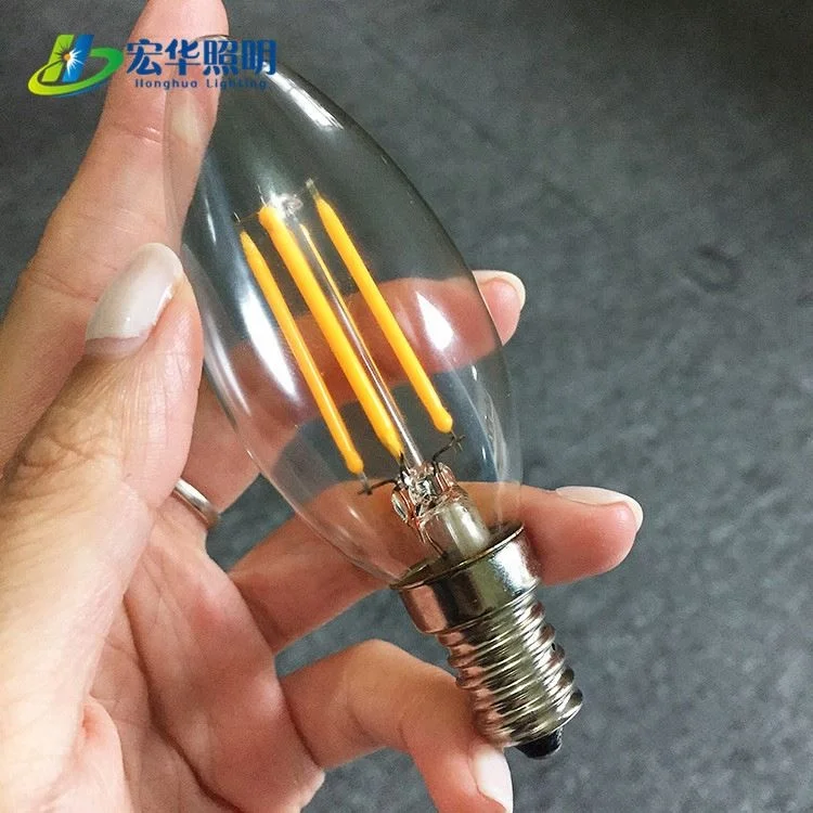 C35 E12 4W 360 Degrees dimmable filament LED vintage style bulb