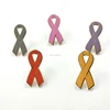 Custom colorful cancer awareness wholesale ribbon pins badges