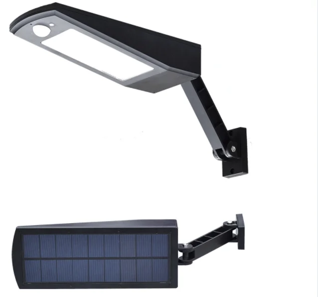 Outdoor Super Brightness LED 4500mAh LiFe PO4 PIR Sensor Motion Sensor Angle Adjustable solar led light