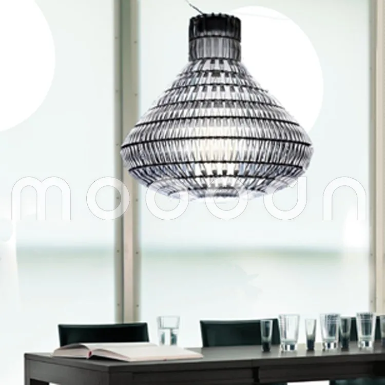Modern Hanging Decorative Acrylic Imitated crystal Lantern Cage Pendant Light