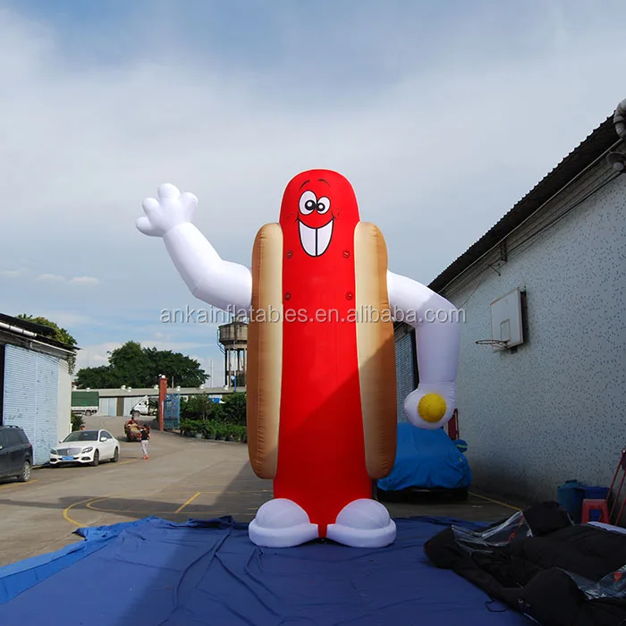 Customized Size Logo Giant Advertising Inflatable Hot Dog Buy Giant
