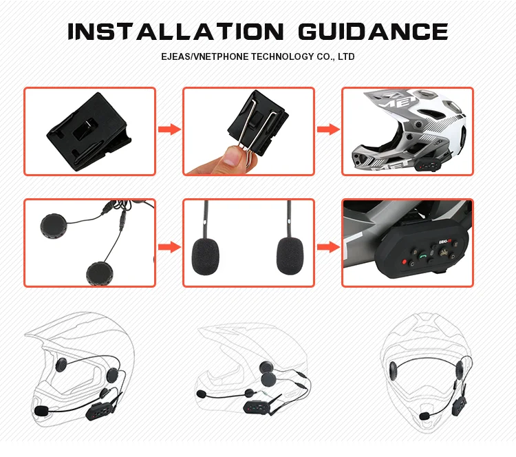 6 Riders Bluetooth Full Duplex Intercom For Motorcycle - Buy Interphone