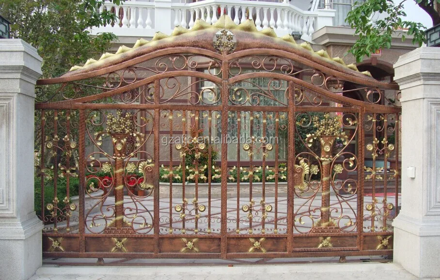 Steel Tubular Gate For Villa,Metal Gate,Iron Fancy Gates - Buy Modern