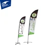 Double Sided Print Outdoor Advertising Custom Banner Pole Stand Flag