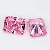 wuzhou gems Medium-pink Octangle Radiant cut aaaaa Cubic zirconia stones for jewelry