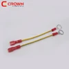 250 4.8mm Faston Tab Terminal to 6mm O Ring Connector Wire Harness