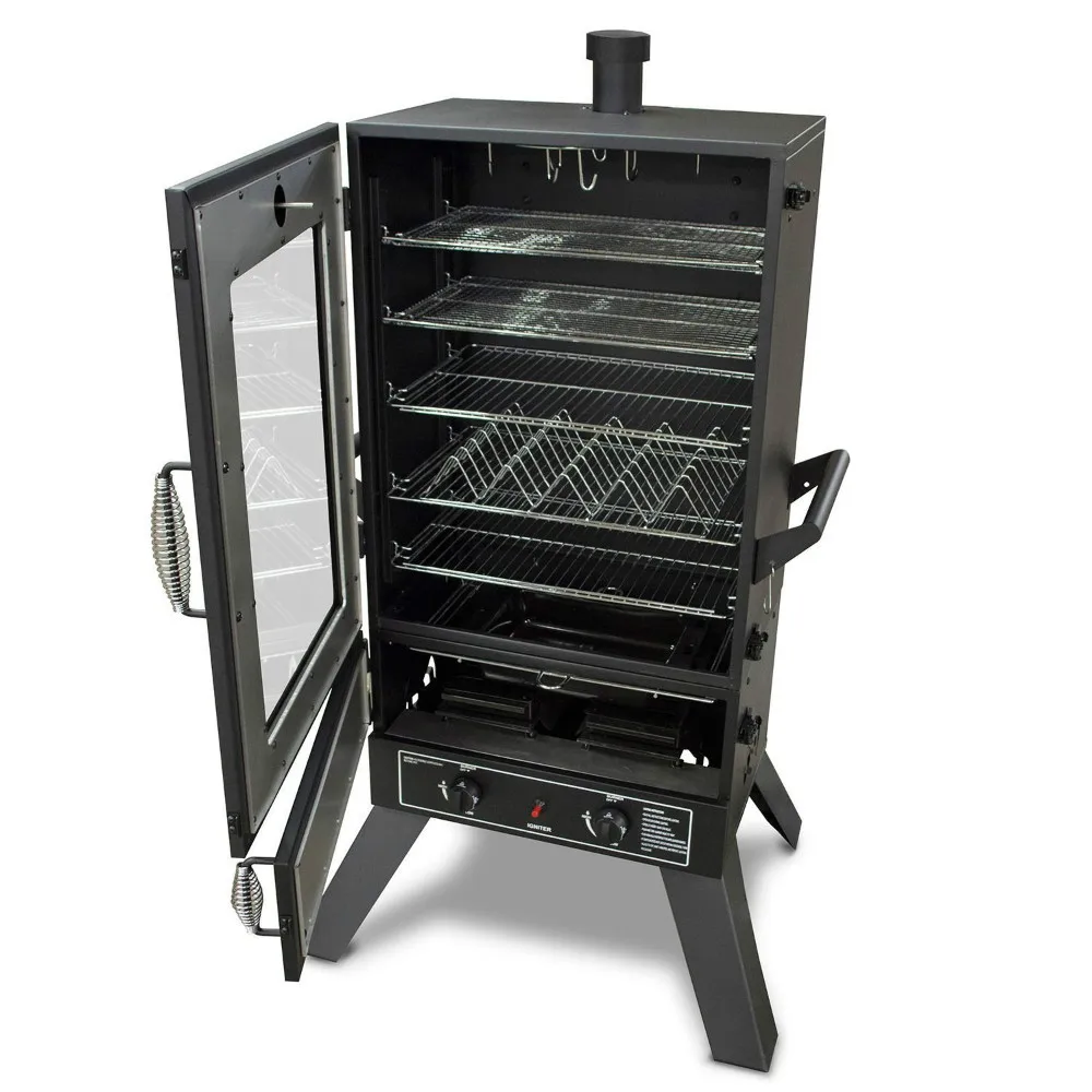 44 " Propano Gás Lp Vertical Fumante Grades Com Janela Visível E