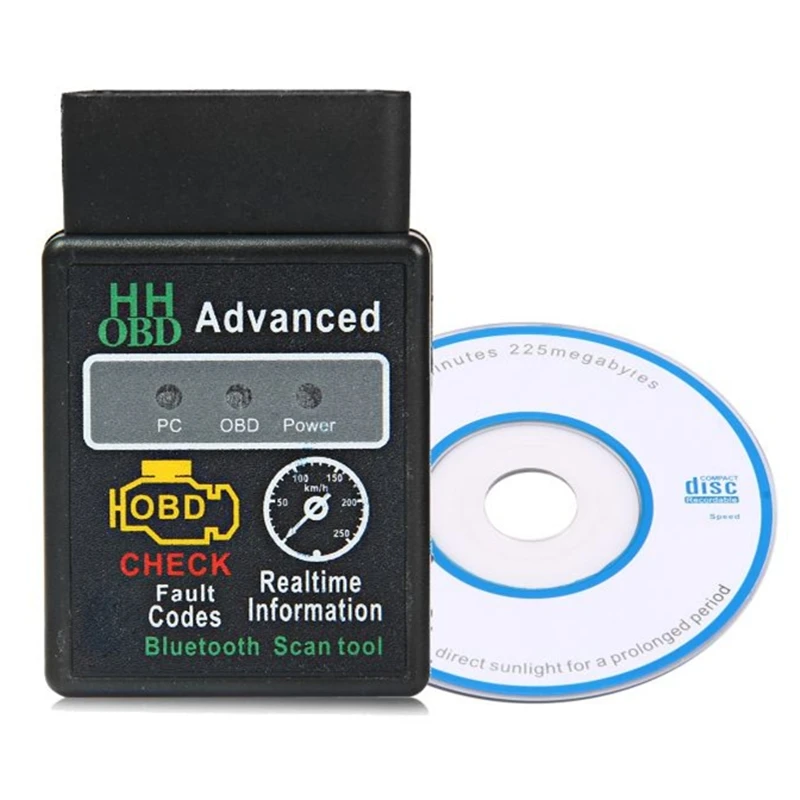 Новая беспроводная связь Bluetooth 2.1 ELM327 OBD диагностический сканер читатель расширенный Bluetooth ODB2 OBDII автомобилей автомобили сканер инструменты