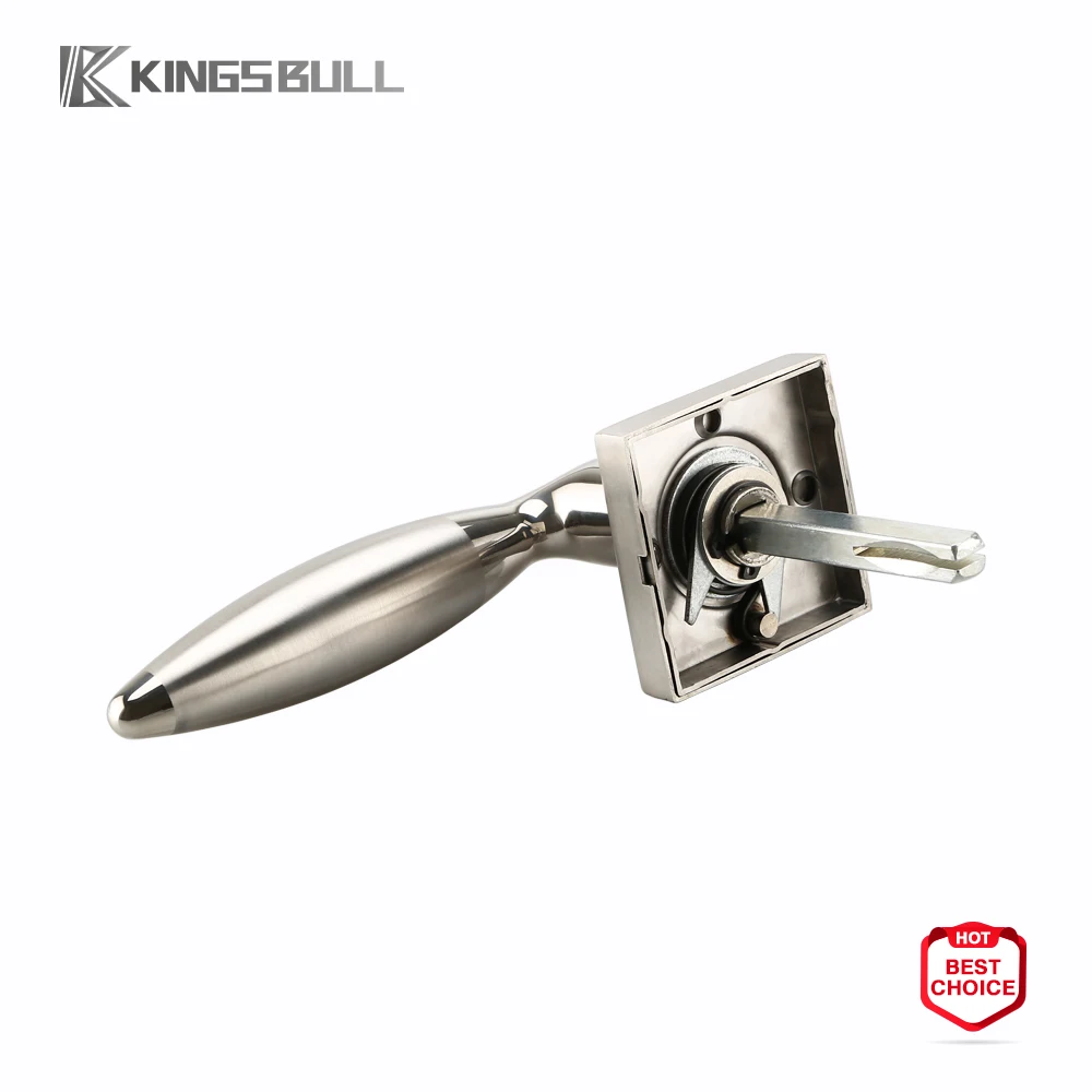 Oval Cheap Mortise Brushed Internal Door Handle Square Rose Interior