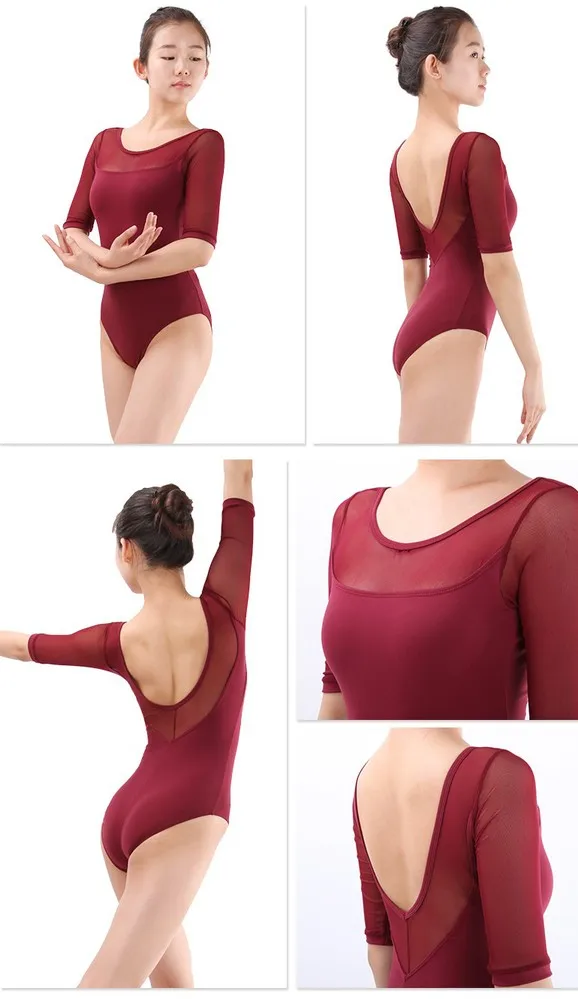 maroon leotard