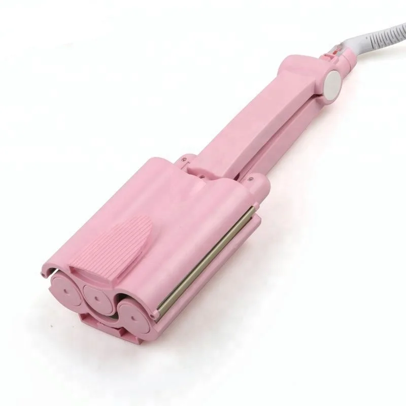 3 Barrel Hair Curler Waver,Fast Heating Triple Barrel Hair Curling Iron