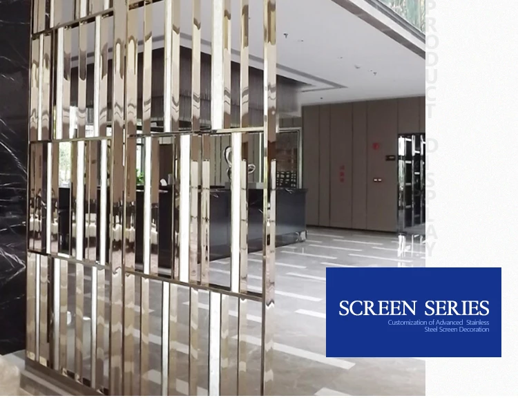 hotel screens decoration partitions room divider 4 panel cheap chinese silver steel rectangle decorative metal screen