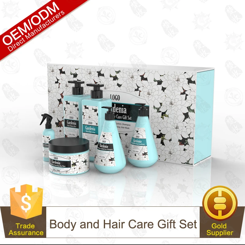 Private Label Natural Gardenia Body And Hair Care Gift Set View