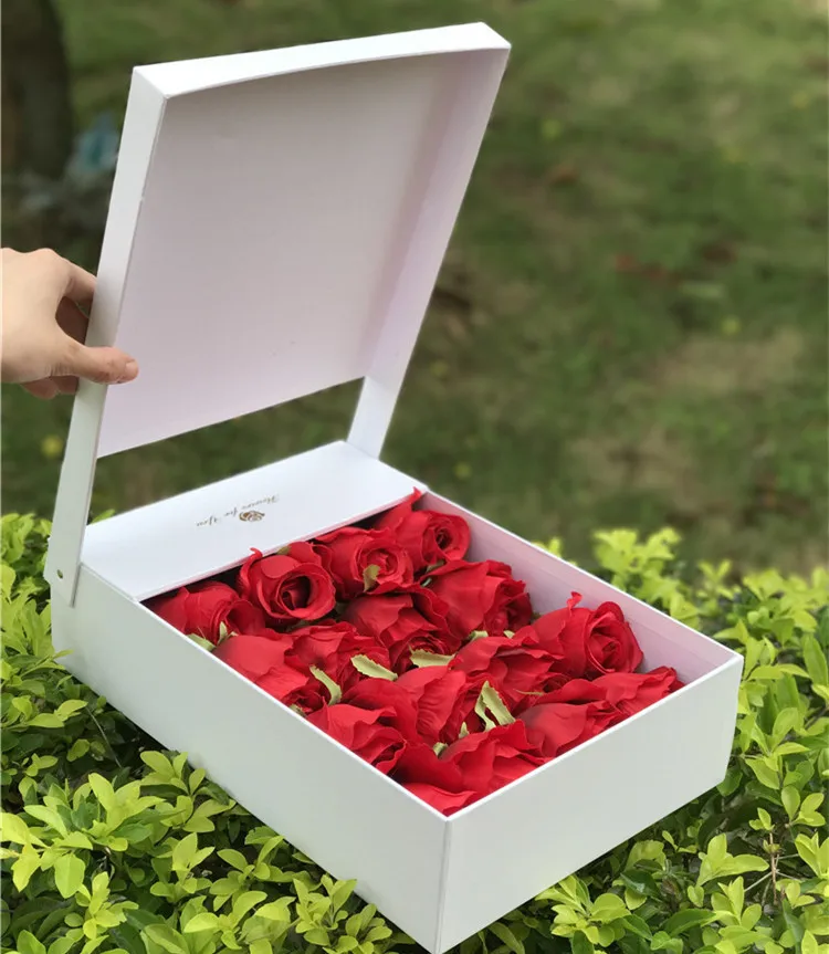 Custom Logo Printing Preserved Flower Boxes For Roses - Buy Flower Box ...