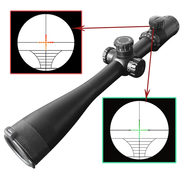 High Magnification 1040x50 Monocular Rifle Scopes Side Fast Focus With