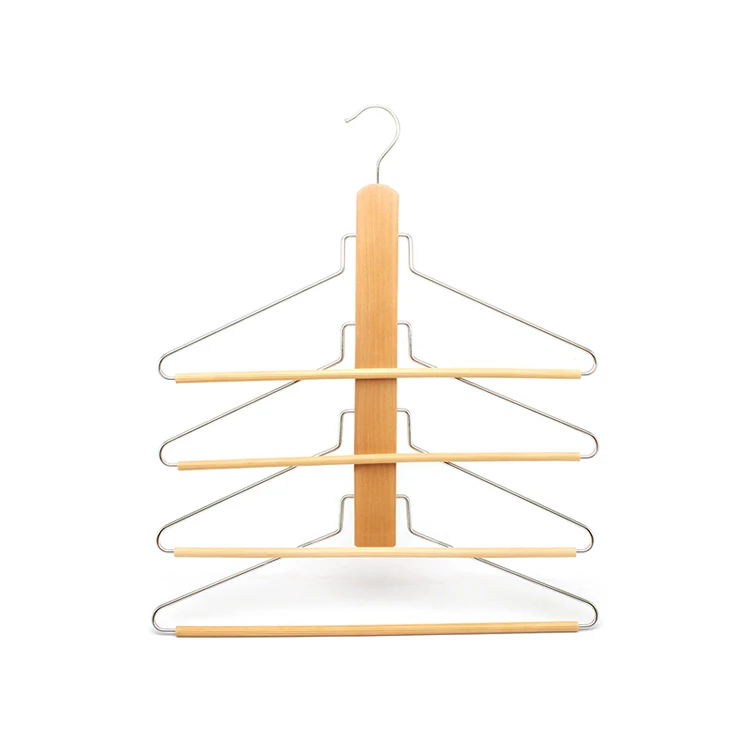 Assessed Supplier Lindon Folding Pants Holder,Multi Layers Natural