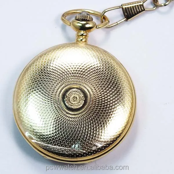 Fashion Gold Face Chain Cheap Pocket Watch Japan Movt Quartz Regal