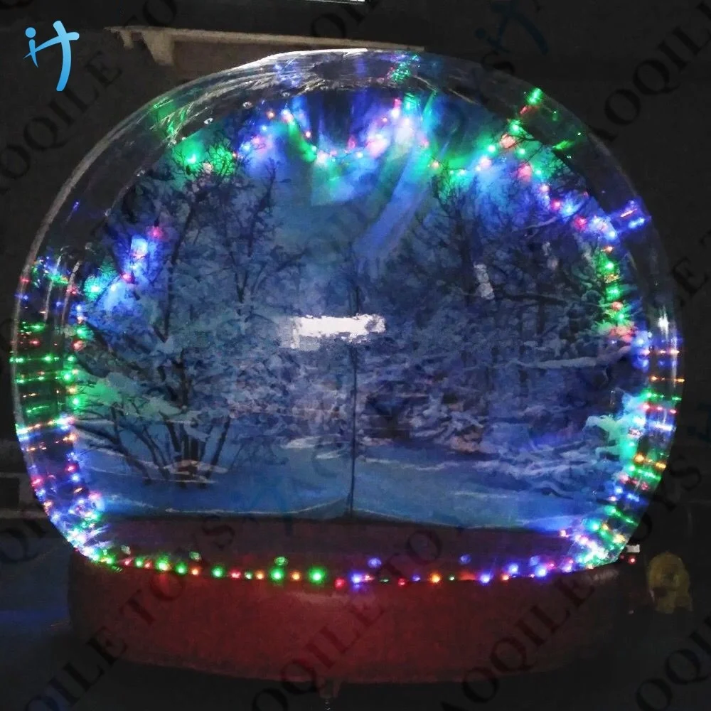 
High quality custom large christmas inflatable snow globe for party 