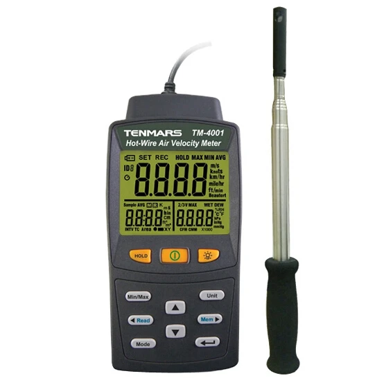 Tenmars Handheld Tm4001 Hot Wire Anemometer Wind Speed Tester Tm 4001 Buy Wind Speed Tester Anemometer Tm4001 Product On Alibaba Com