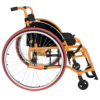 Folding aluminum alloy manual sport wheelchair with universal truckles