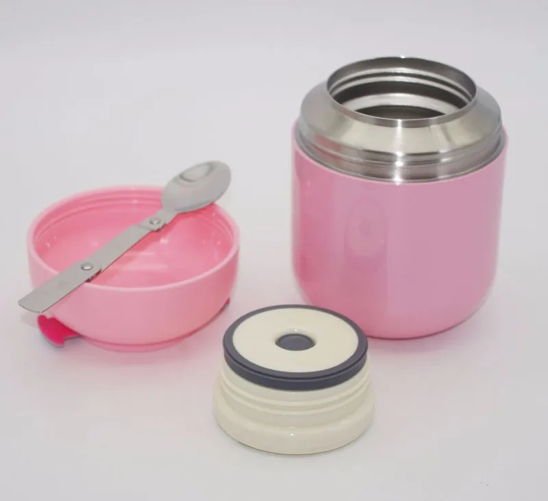 pink thermos food jar