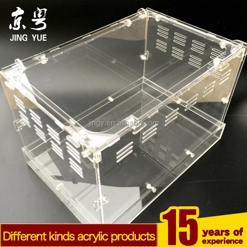 Factory Custom Clear Square Pet Supplies Pmma Plexiglass Acrylic Pet ...