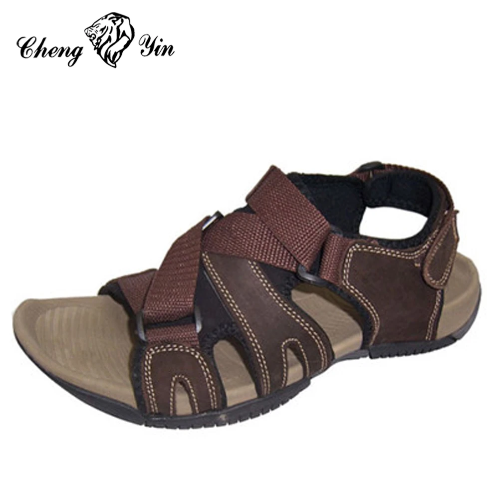 mens thick rubber sole flip flops